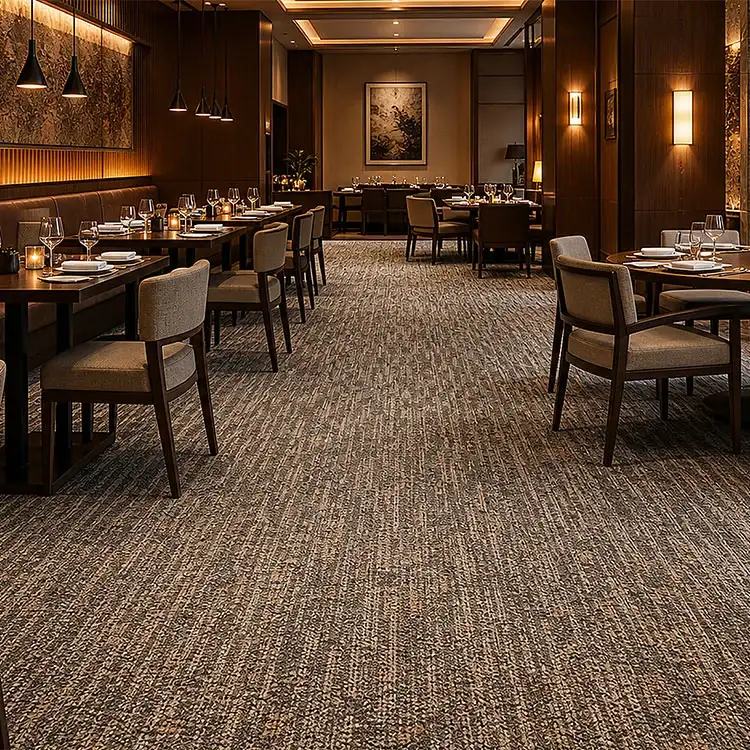 Slitstark restaurang PP vägg till vägg matta