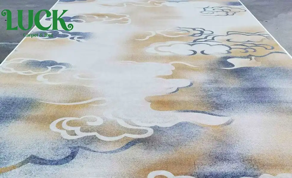 Wool Printed Wall To Wall Carpet For Banquet