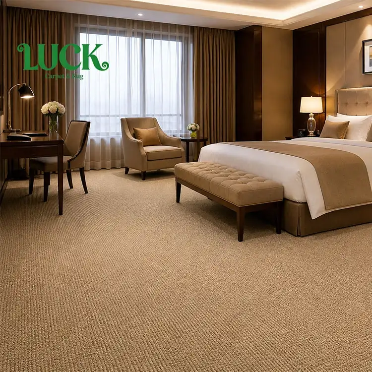 Nylontuftad vägg till vägg matta för hotell
